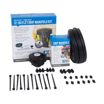 12-Outlet High Flow Drip Manifold Kits
